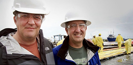 Mark and Stephen in Louisiana, investigating the 2010 oil spill